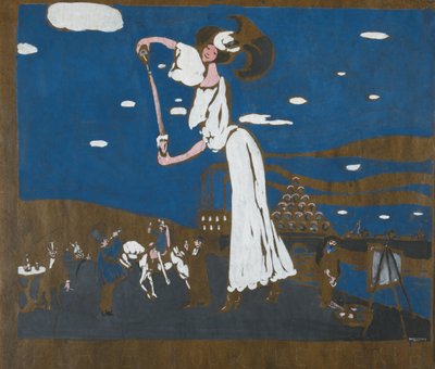 フランスの醸造所のポスターのスケッチ、1906-1907 作： Wassily Kandinsky
