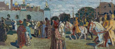「日曜日（古ロシア語）」のスケッチ 作： Wassily Kandinsky