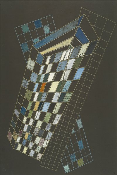 小さな飛行機、1936 作： Wassily Kandinsky