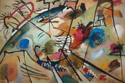 &39;Improvisation 24（Troika II）&39; 1924（船上油）の研究 作： Wassily Kandinsky