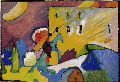 即興のための研究3、1909 作： Wassily Kandinsky