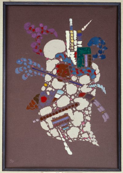 灰色の斑点 作： Wassily Kandinsky