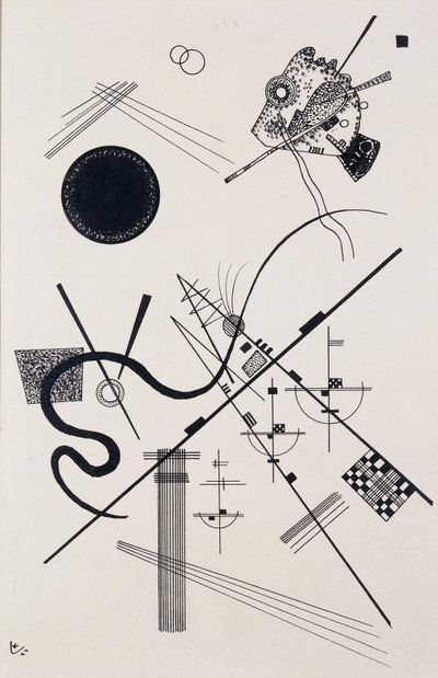無題（図4）;無題（デッサン4） 作： Wassily Kandinsky