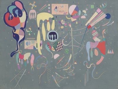 さまざまなアクション（アクションバリエーション）。 1941 作： Wassily Kandinsky