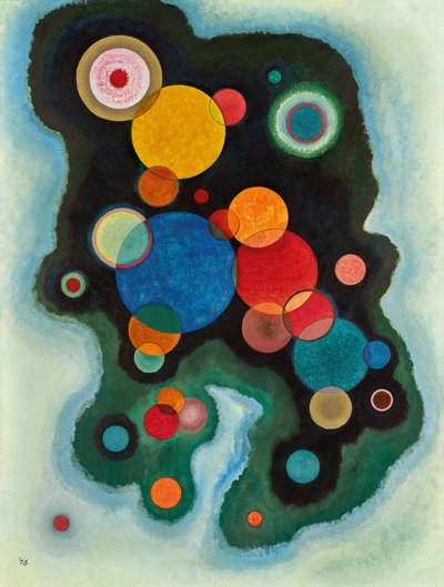深まる衝動、1928年。 作： Wassily Kandinsky