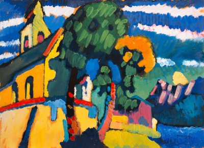 リーグゼーの村の教会 作： Wassily Kandinsky