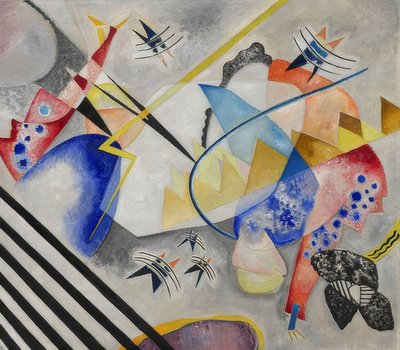 白い中心。 1921 作： Wassily Kandinsky