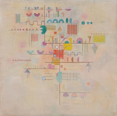 Zarter Aufstieg（優雅な上昇）。 1934 作： Wassily Kandinsky