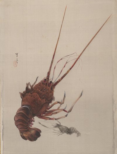 ザリガニ、ca。 1887。 作： Watanabe Seitei