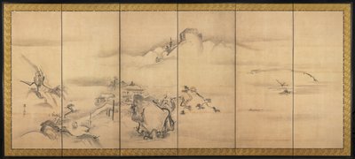 小川と翔川の8つのビュー、1700年代。 作： Watanabe Shiko