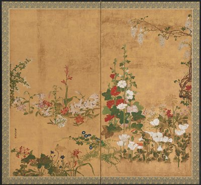 花図 江戸時代・18世紀前半～中頃 作： Watanabe Shiko