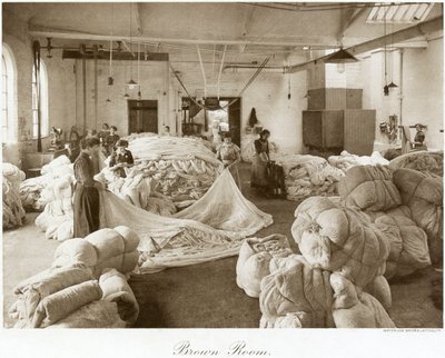ブラウン ルーム、トーマス アダムス レース ファクトリー、ストーニー ストリート、ノッティンガム、ノッティンガムシャー、1914 年 作： Waterlow Bros and Layton Ltd