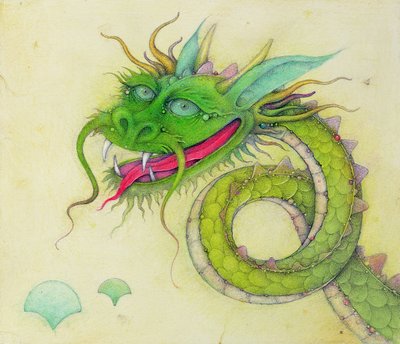 青耳ドラゴン、2000年（ミクストメディア） 作： ウェイン・アンダーソン
