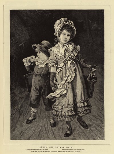 パンとバターの日々（彫刻 作： Weedon Grossmith