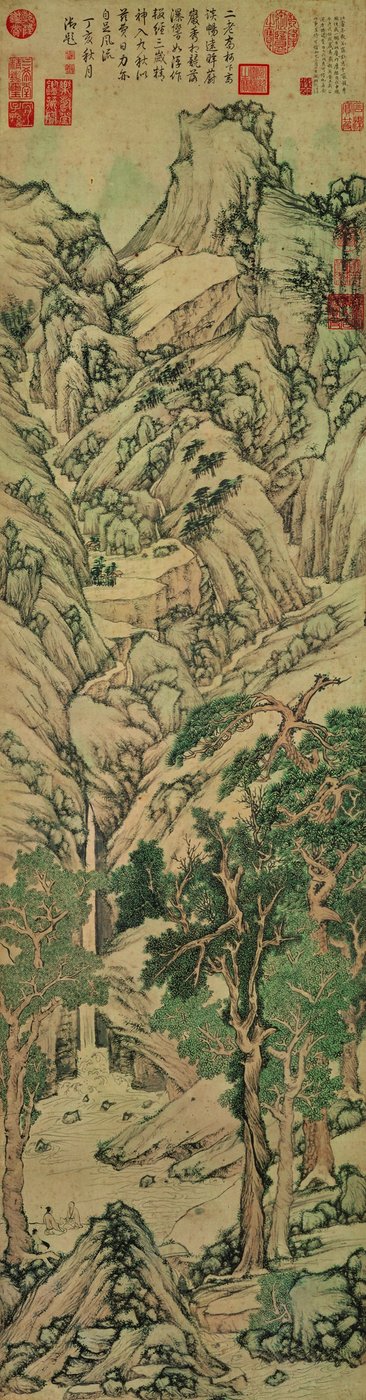 輝きを競う千の峰々 作： 文正明