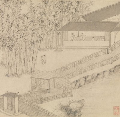 無能な管理者の庭、1551年。 作： Wen Zhengming