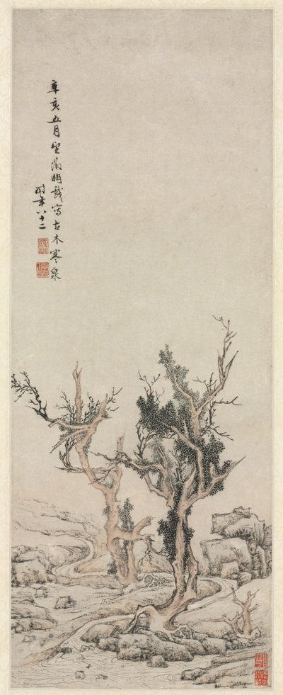 ウィントリーブルックの古い木、1551年。 作： Wen Zhengming