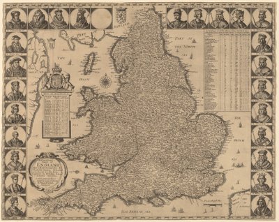 イングランドの新しくて正確なマッペ 作： Wenceslaus Hollar