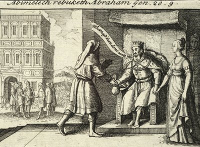 アブラハムを叱責するアビメレク状態2 作： Wenceslaus Hollar
