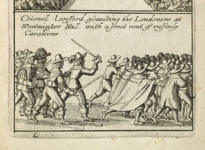 「1641 年と 1642 年から 2 年も経たないうちに、このイギリス国民に影響を与えたすべての記憶に残る驚異的な議会の慈悲」 作： Wenceslaus Hollar