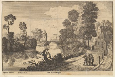 アントワープ、1625-77。 作： Wenceslaus Hollar