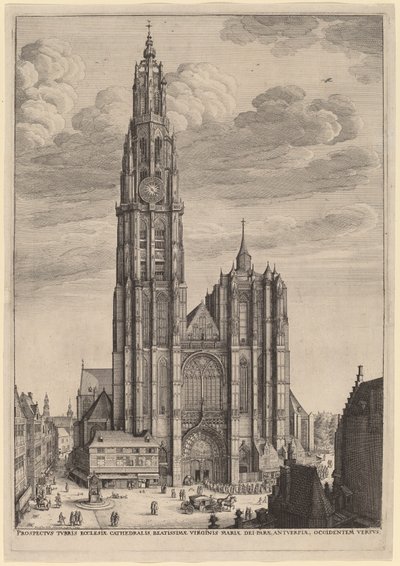 アントワープ大聖堂 作： Wenceslaus Hollar
