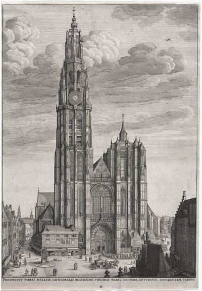 アントワープ大聖堂 作： Wenceslaus Hollar