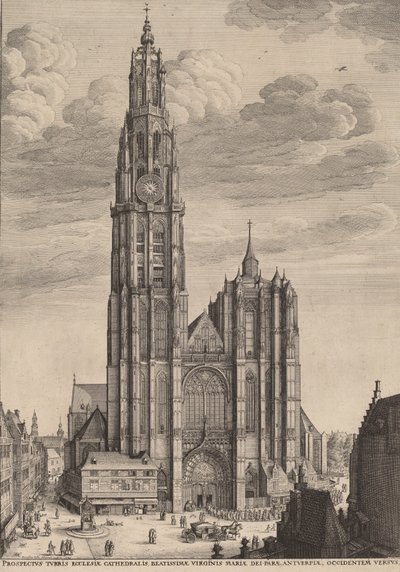 アントワープ大聖堂、1649 年。 作： Wenceslaus Hollar