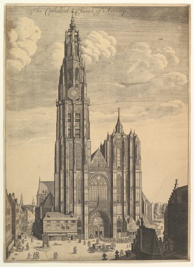 アントワープ大聖堂Prospectvs Tvrris大聖堂、1649年。 作： Wenceslaus Hollar