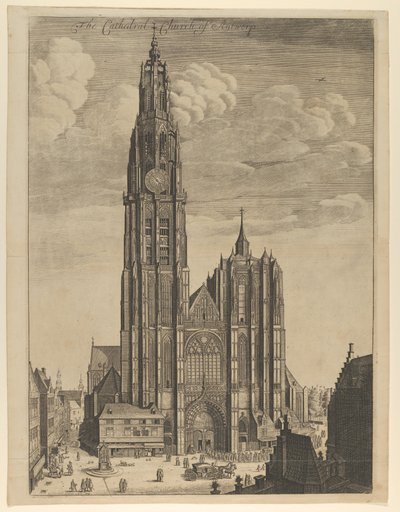 アントワープ大聖堂の概要 Tvrris Ecclesiae Cathedralis, 1649., 1649. 作： Wenceslaus Hollar