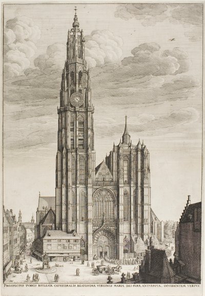 アントワープ大聖堂 作： Wenceslaus Hollar