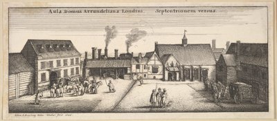 北部のアランデルハウス、コピー、17世紀。 作： Wenceslaus Hollar