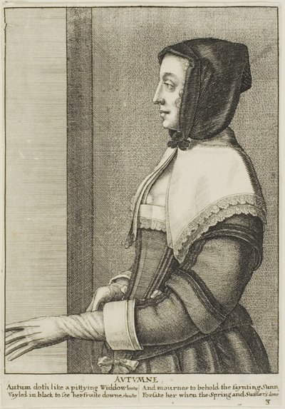 秋 作： Wenceslaus Hollar