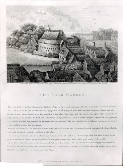 ベアガーデン、1647 作： Wenceslaus Hollar