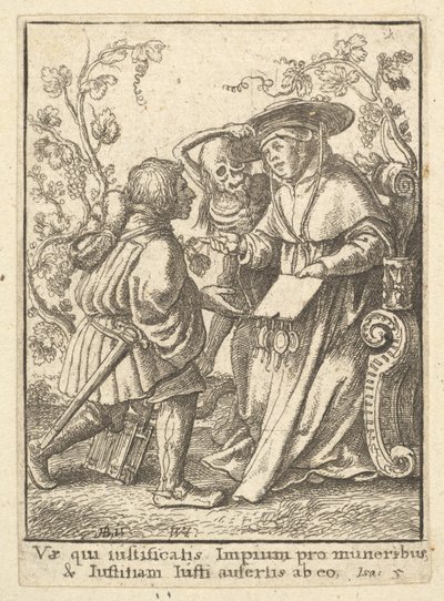 枢機卿、死のダンス、1651年から。 作： Wenceslaus Hollar