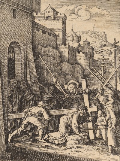 クロスを運ぶ。 作： Wenceslaus Hollar