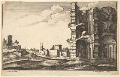 古典的な遺跡、1673年。 作： Wenceslaus Hollar