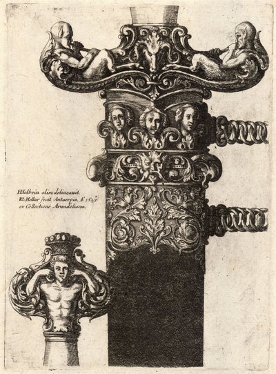 ハンス・ホルベインが描いた短剣と鞘 作： Wenceslaus Hollar