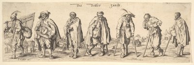 The Seven Beggars Guild」（1630年）。 作： Wenceslaus Hollar
