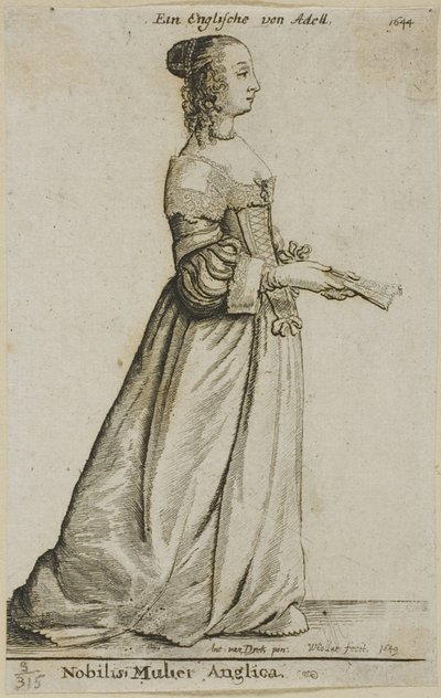 イギリスの貴婦人 作： Wenceslaus Hollar