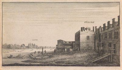 英語のビュー: ホワイトホール ランベス 作： Wenceslaus Hollar