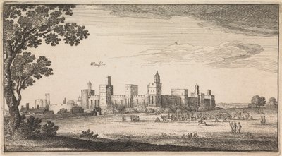 英語のビュー: ウィンザー 作： Wenceslaus Hollar