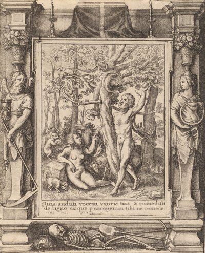 エデンの園、1651年。 作： Wenceslaus Hollar