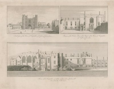 エルサレムの聖ヨハネホスピタラーズの家、クラーケンウェル 作： Wenceslaus Hollar