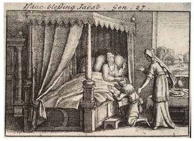 アイザックがジェイコブを祝福状態2 作： Wenceslaus Hollar