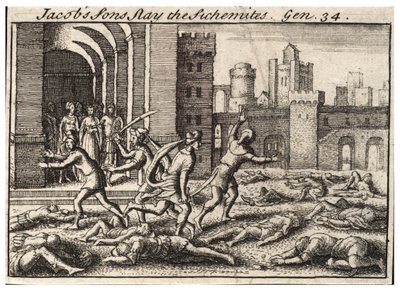 ヤコブの息子たちがシケム人を斬る国 2 作： Wenceslaus Hollar