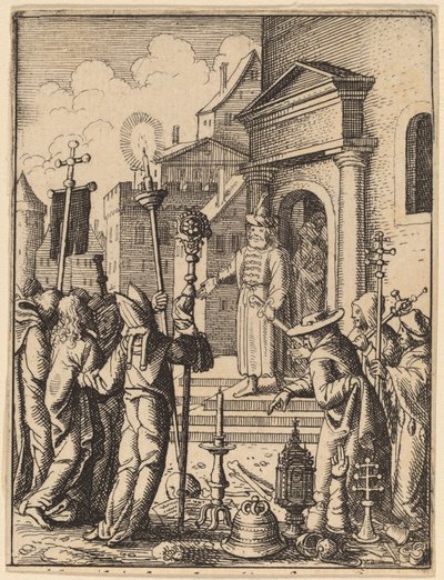 ピラトの前のイエス 作： Wenceslaus Hollar