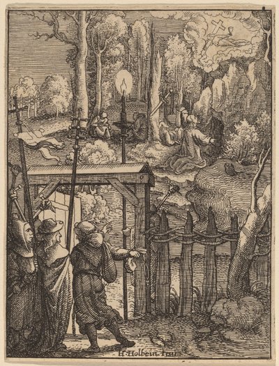 オリーブ山のイエス 作： Wenceslaus Hollar