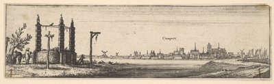 カンペン、1642-44。 作： Wenceslaus Hollar