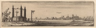 カンペン、1632年頃 作： Wenceslaus Hollar